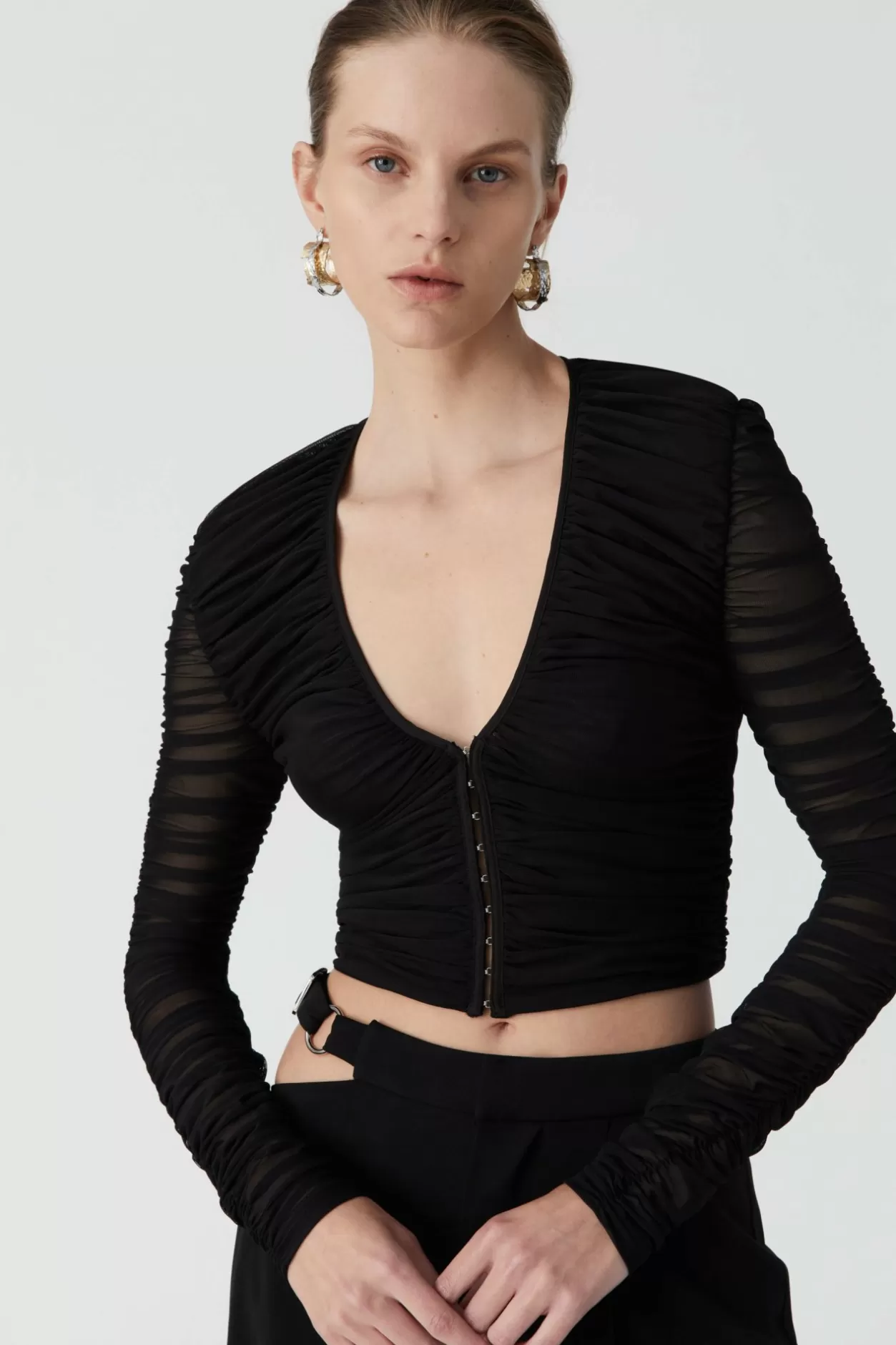 Knitwear*MISHA Amari Mesh Top